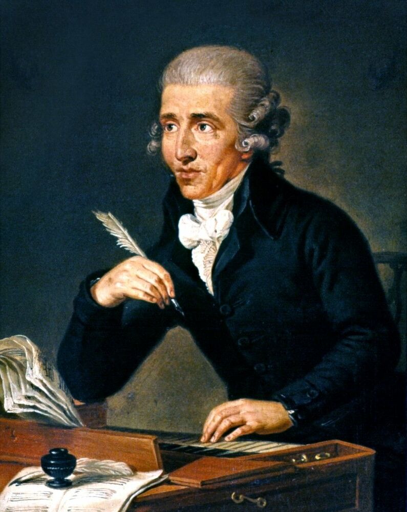 A portrait of Joseph Haydn by Austrian artist Ludwig Guttenbrunn