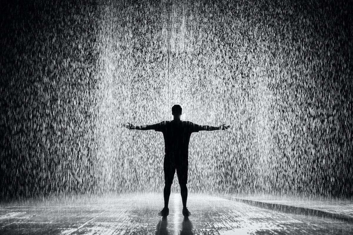 Man in Rain Pexels