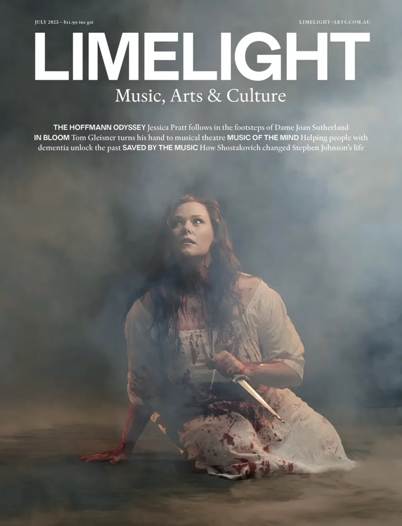 This month’s cover image features star soprano Jessica Pratt in a promotional image for Opera Australia’s production of Lucia di Lammermoor
